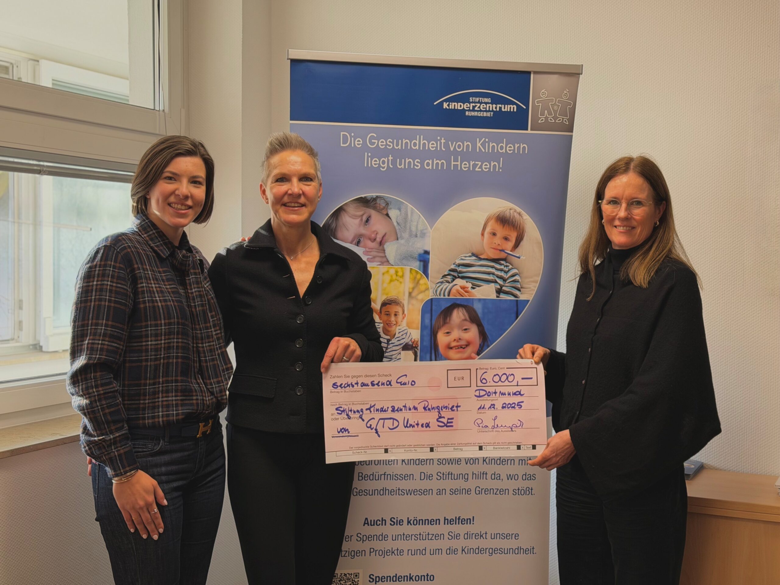 GfTD United SE fördert die Gesundheit von Kindern mit einer Spende in Höhe von 6.000 Euro